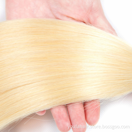 613 Blonde Bundles Cuticle Aligned Raw Unprocessed 100% Human Virgin Hair Bundle 12A Double Drawn 613 Hair Extensions Vendors